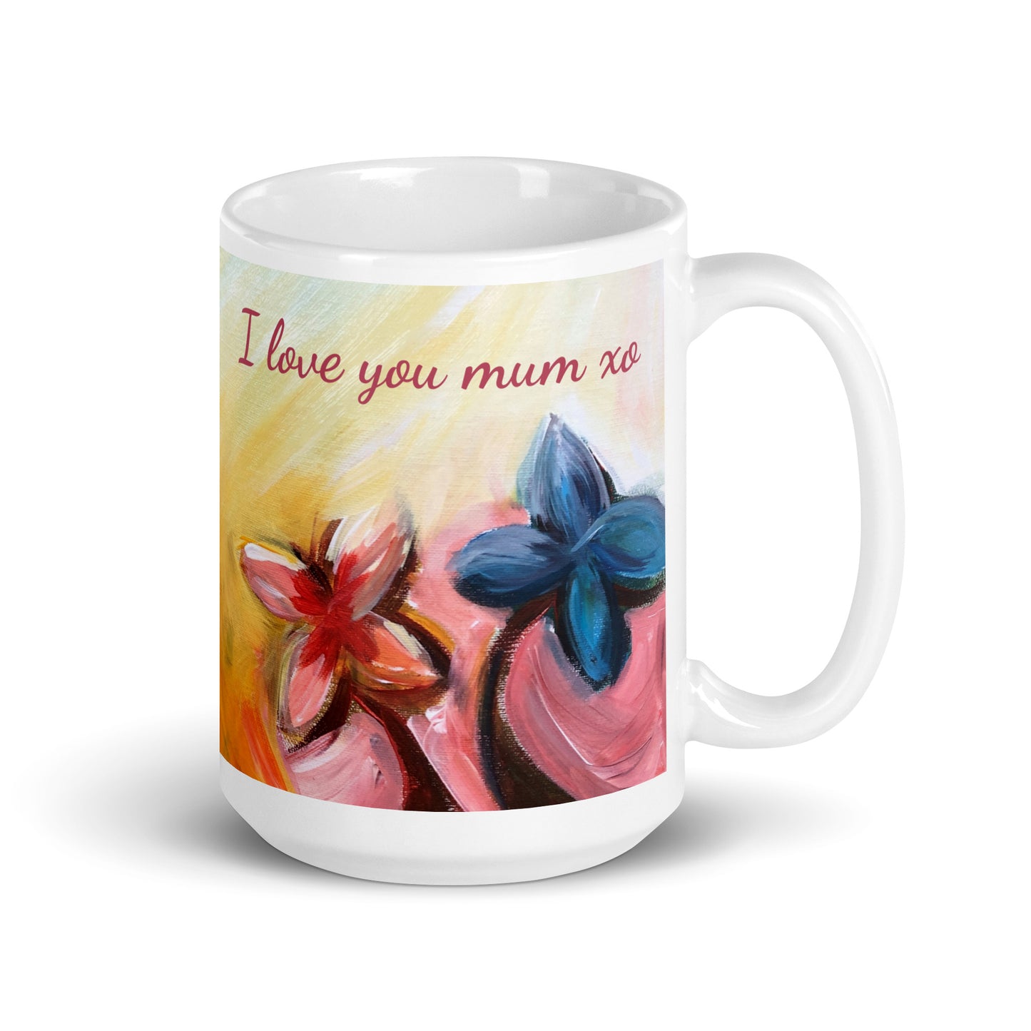 FLORAL BURST - Mug "I love you mum xo"