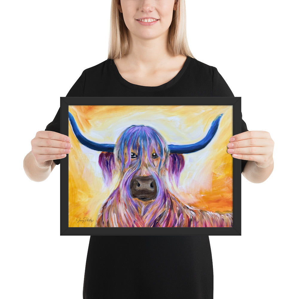 Cow Wall Art - RAINBOW