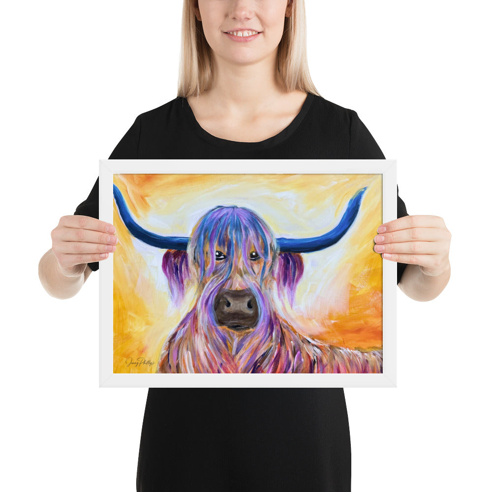Cow Wall Art - RAINBOW