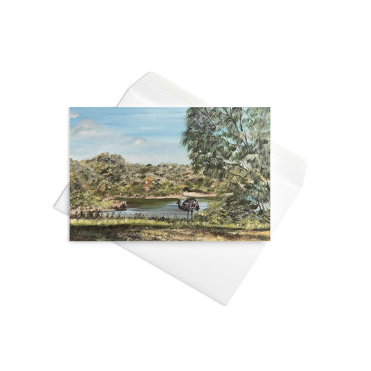 TOWER HILL Emu Encounter - Greeting Card