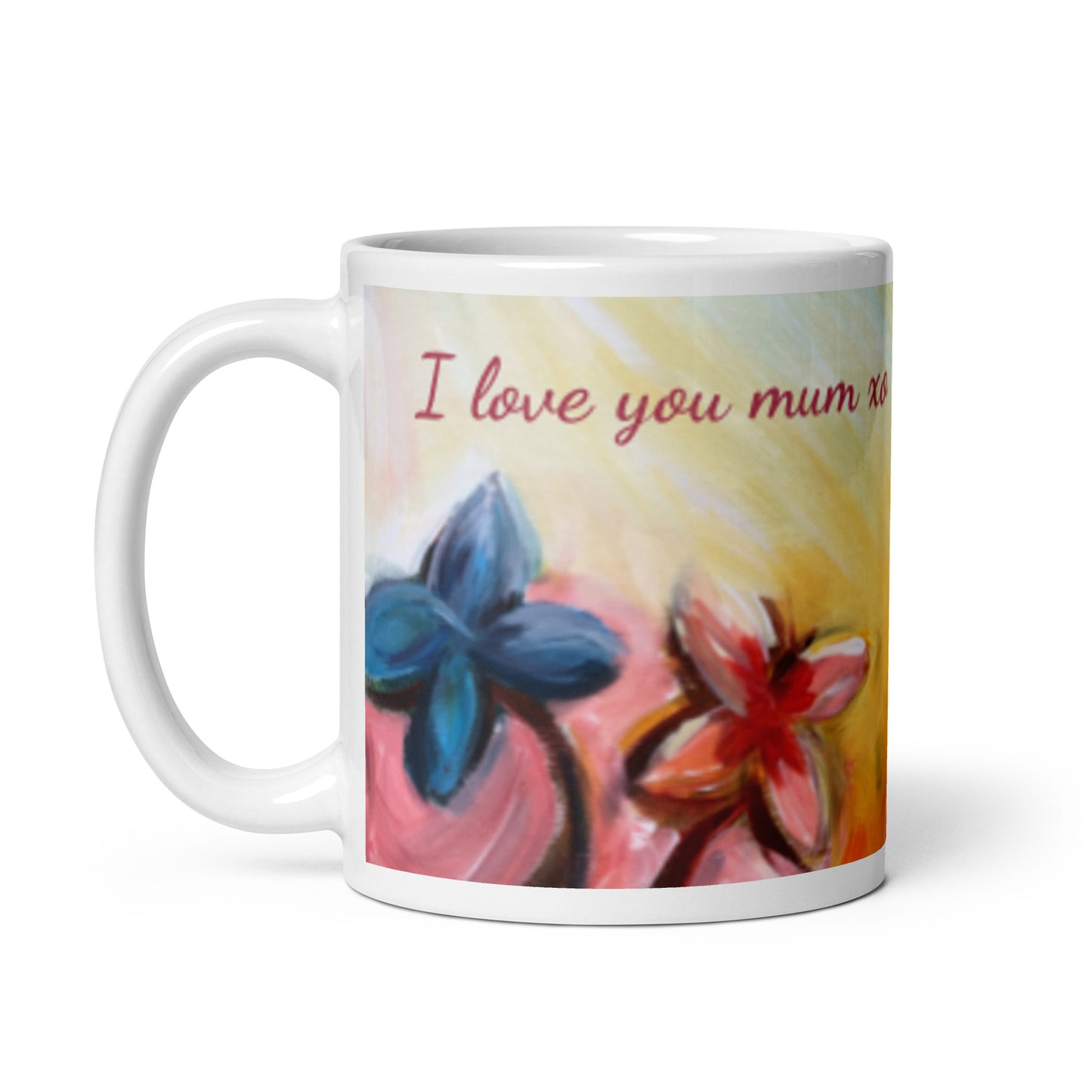 FLORAL BURST - Mug "I love you mum xo"