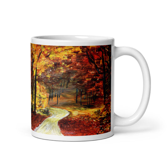 Autumn Mug - "Let Go & Grow"