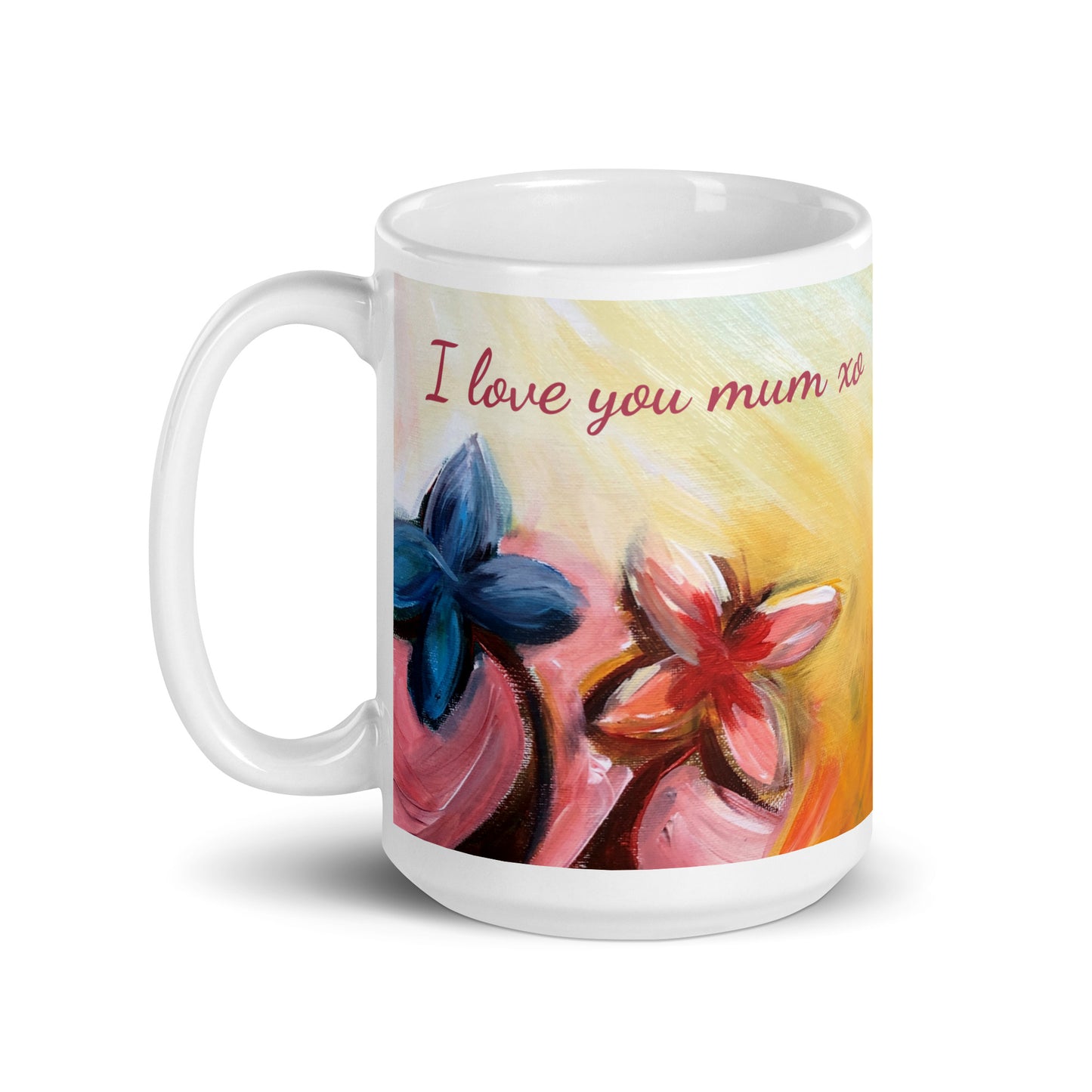 FLORAL BURST - Mug "I love you mum xo"