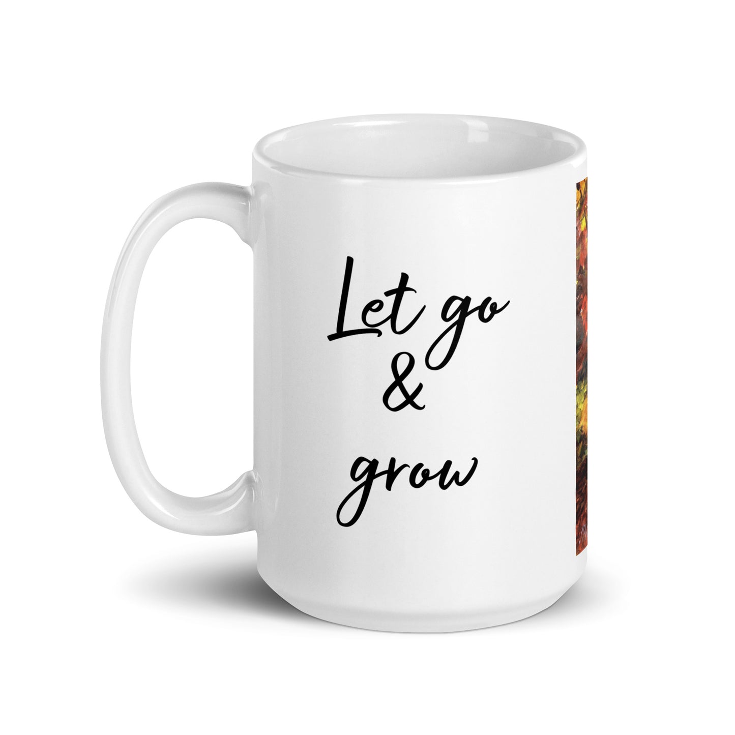 Autumn Mug - "Let Go & Grow"