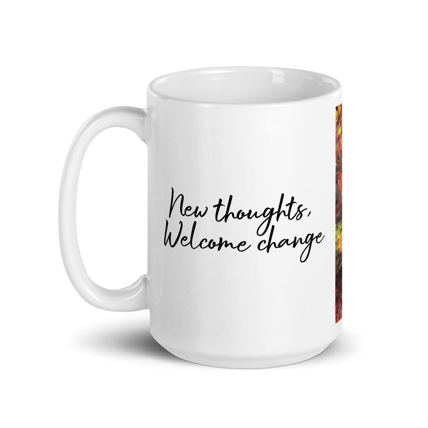 Autumn Mug - "New thoughts, Welcome change"
